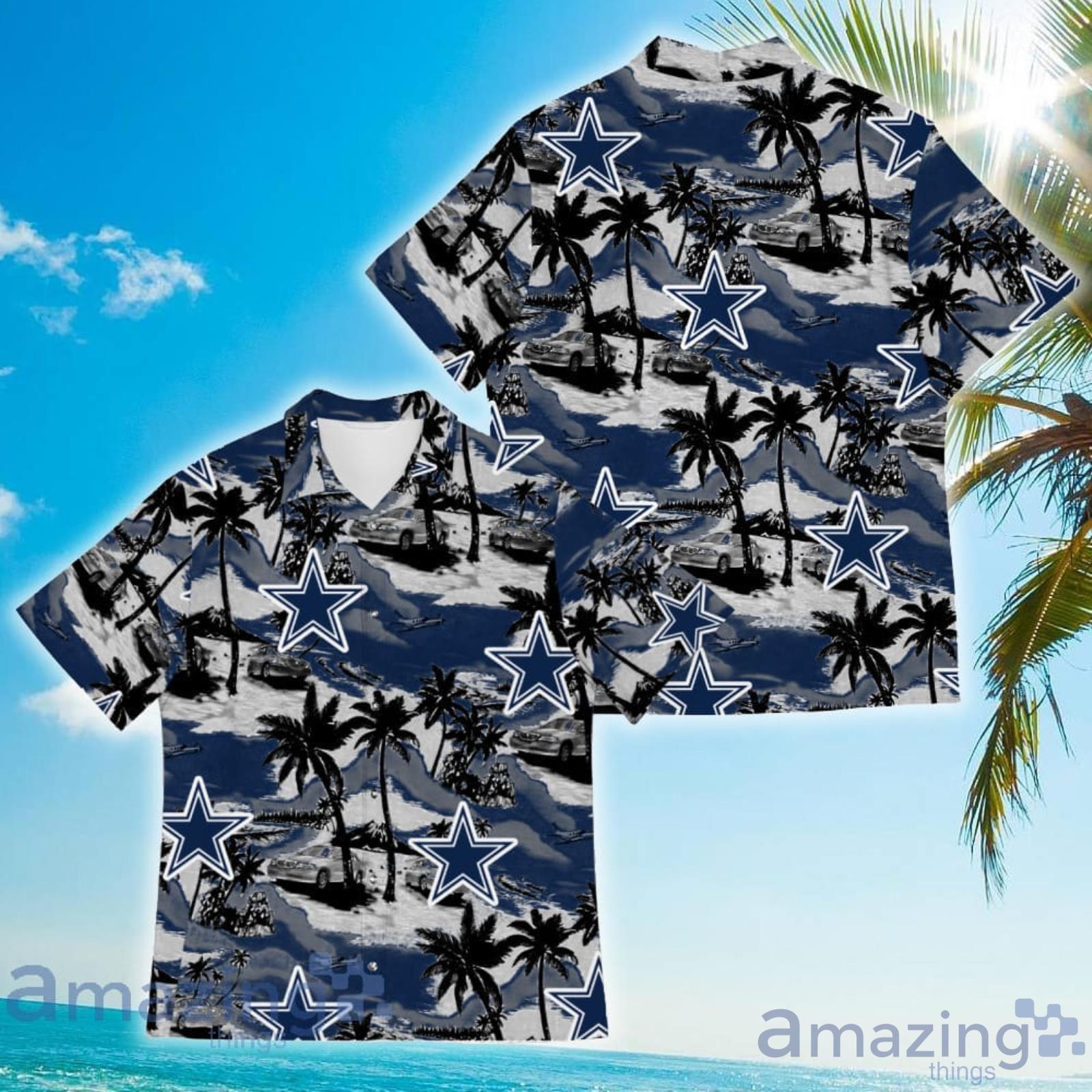 Dallas Cowboys Sports American Tropical Coconut Vintage Patterns Hawaiian Shirt Product Photo 1