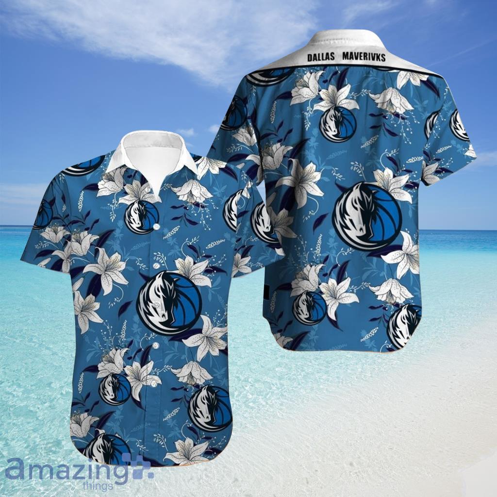 Dallas Mavericks Hawaiian Shirt Flower For Fans - Dallas Mavericks Hawaiian Shirt Flower For Fans
