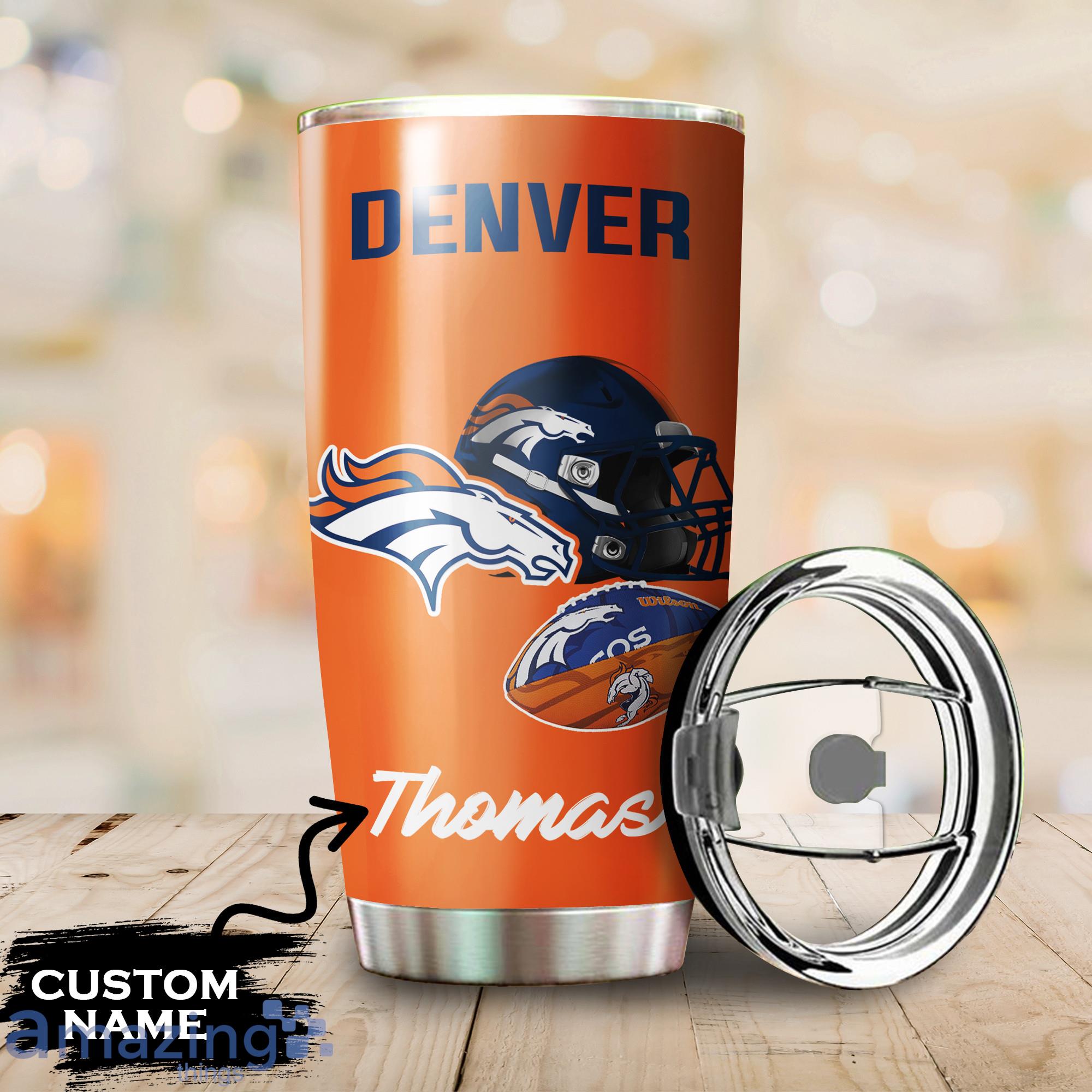 Denver Broncos Custom Name Tumbler For Fans