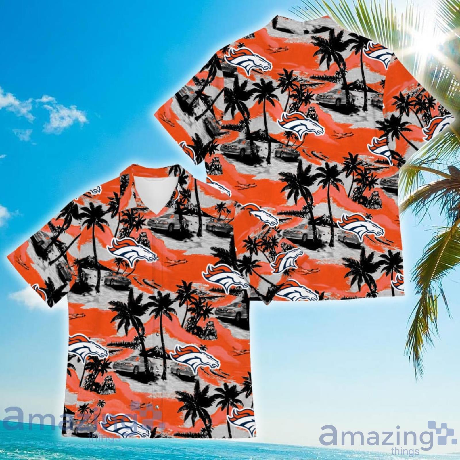 Denver Broncos Sports American Tropical Coconut Vintage Patterns Hawaiian Shirt Product Photo 1