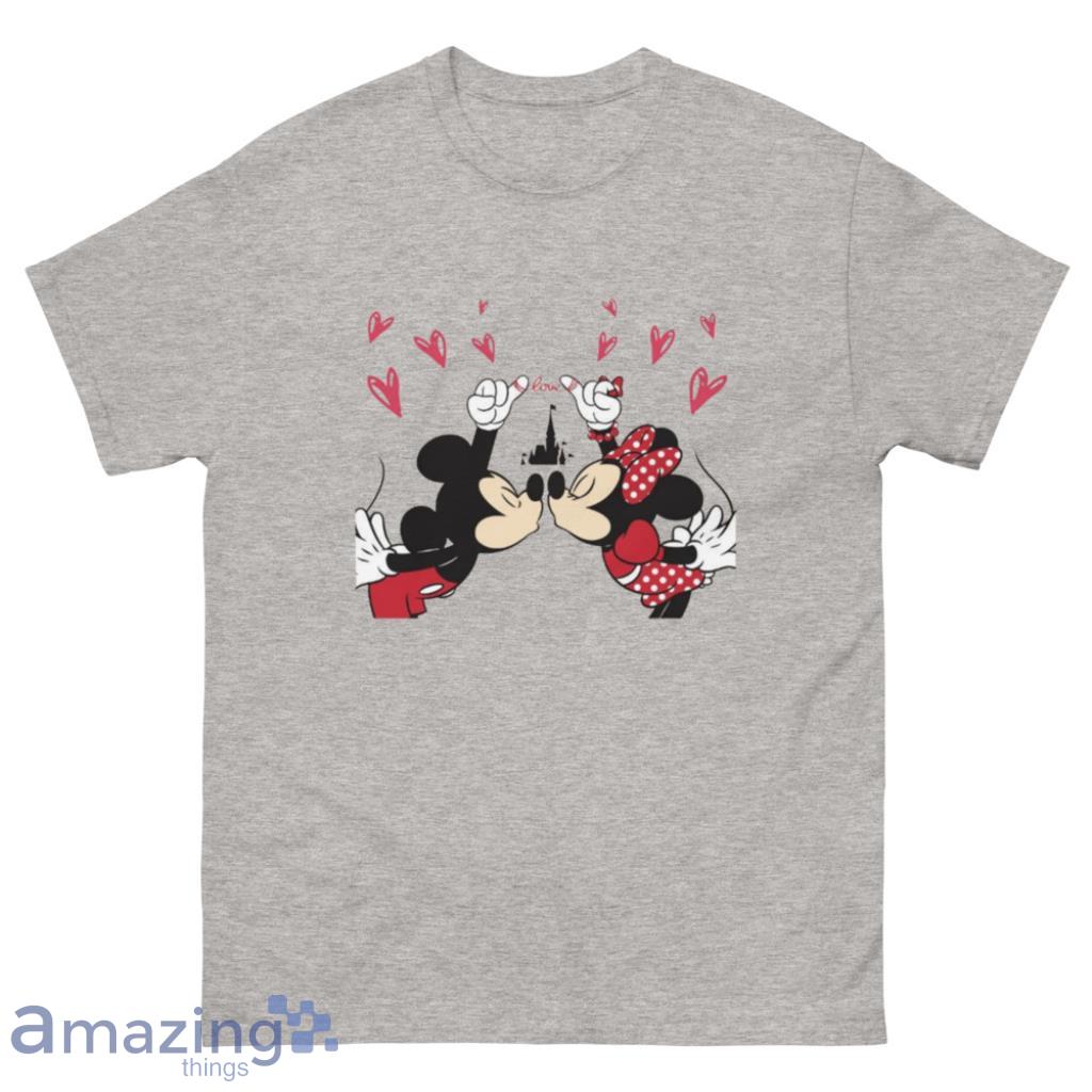 Disney Mickey And Minne Valentines Day Matching Couple Shirt - 500 Men’s Classic Tee Gildan