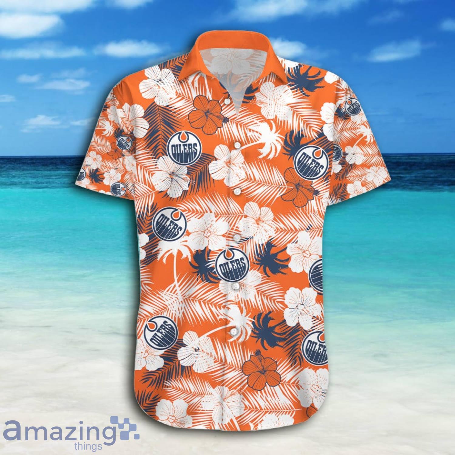 Edmonton Oilers NHL Floral Tropical Hawaiian Shirt Summer Gift For