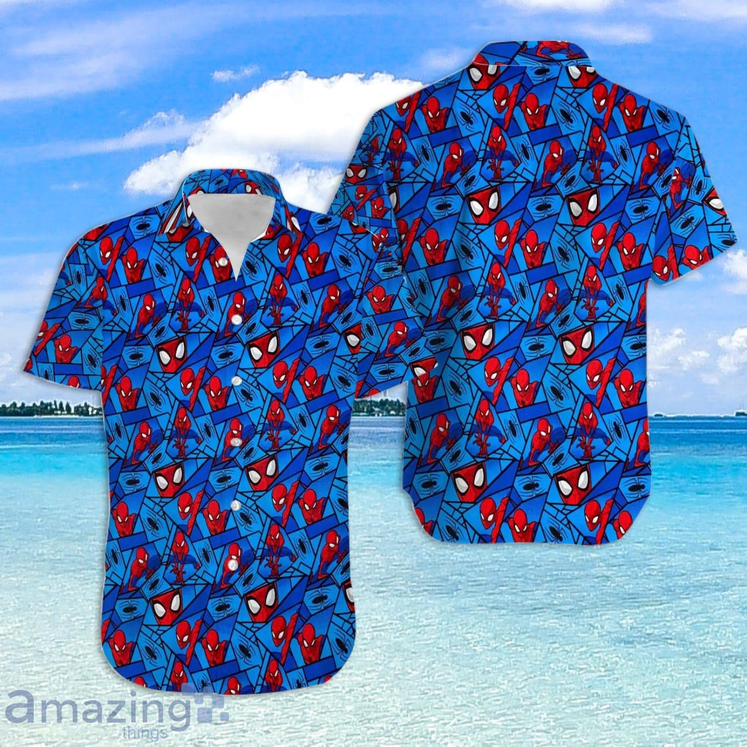 Funny Marvel Spiderman Hawaiian Shirt For Men And Women Product Photo 1