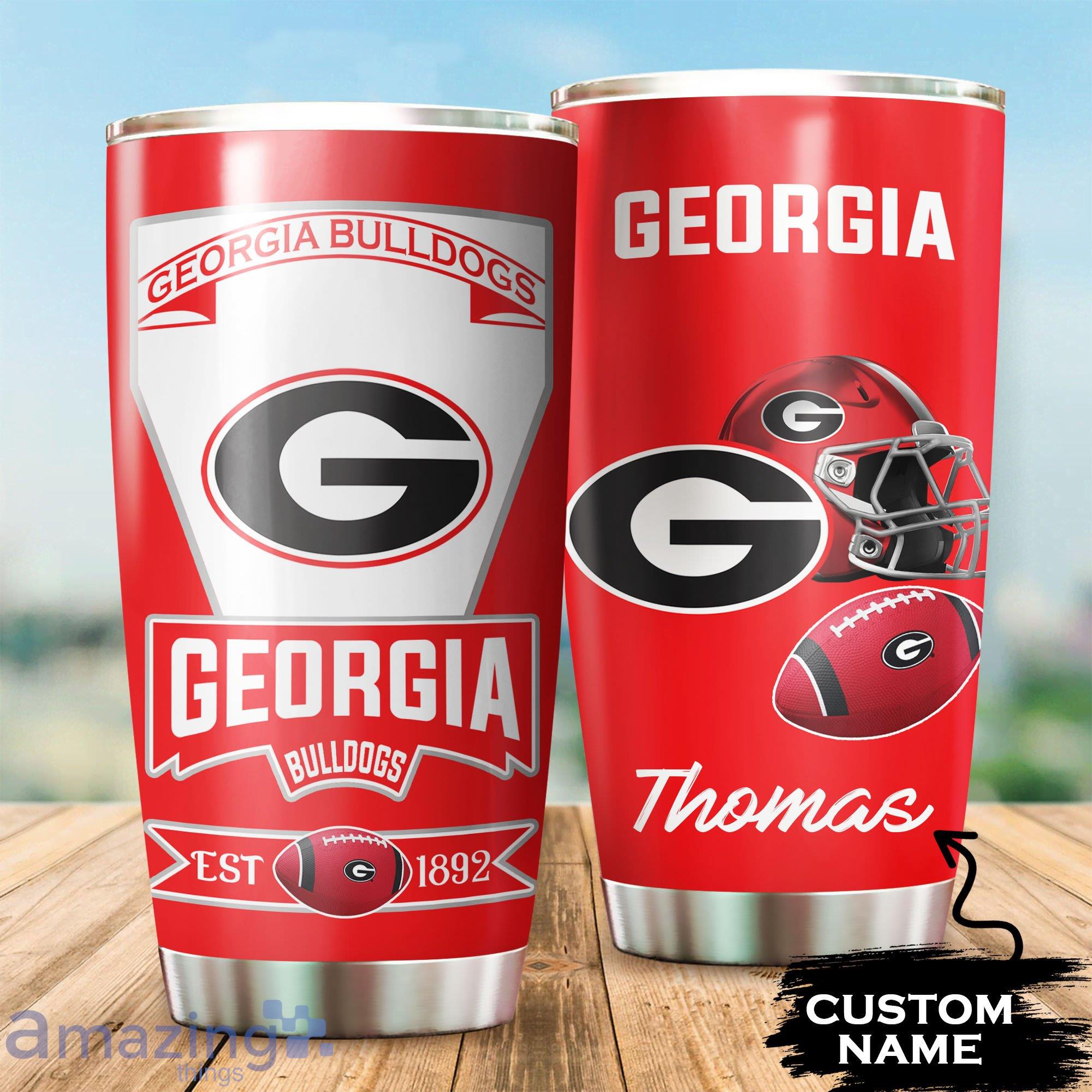 Georgia Bulldogs Custom Name Tumbler For Fans Product Photo 1