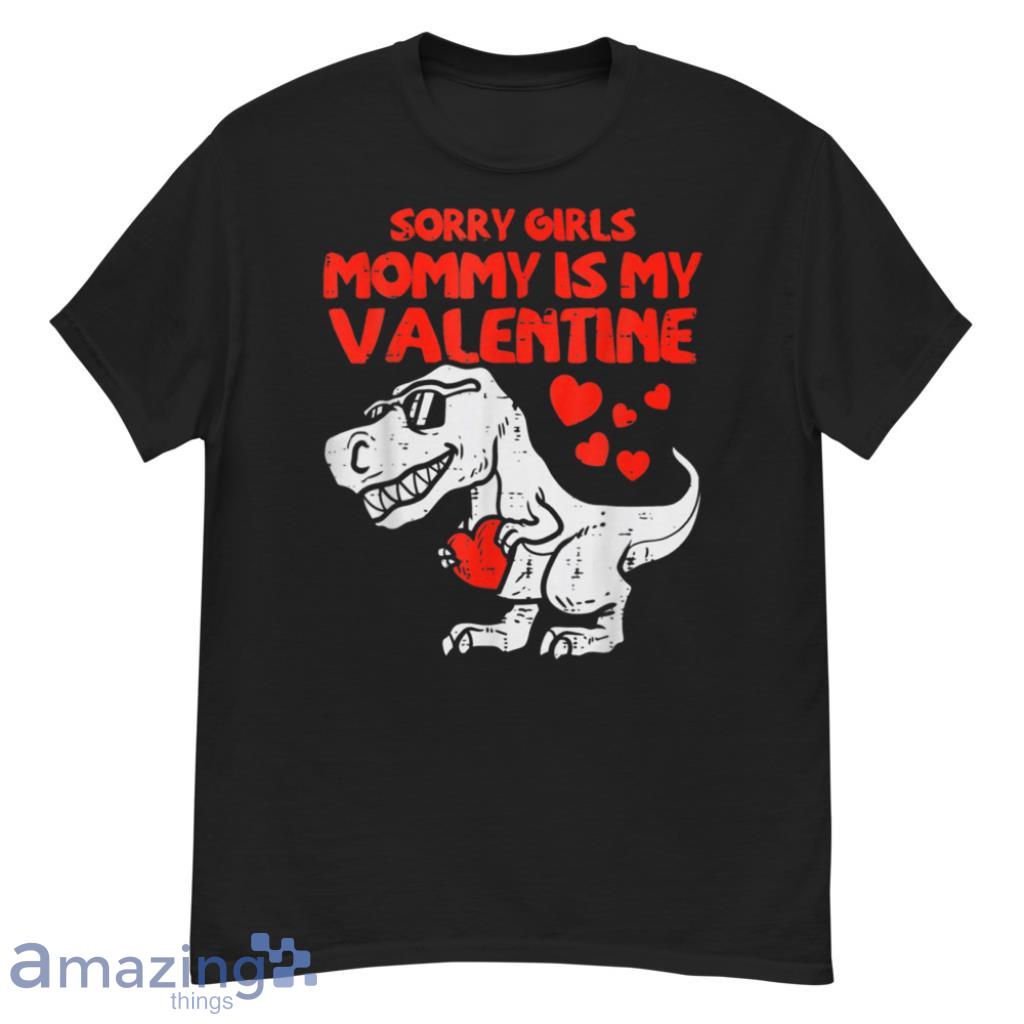 Girls Mommy Is My Valentine Toddler Boys Valentine Day T Shirt image Girls Mommy Is My Valentine Toddler Boys Valentine Day T-Shirt - G500 Men’s Classic T-Shirt
