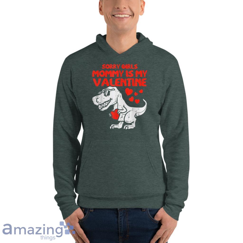 Girls Mommy Is My Valentine Toddler Boys Valentine Day T Shirt image Girls Mommy Is My Valentine Toddler Boys Valentine Day T-Shirt - Unisex Fleece Pullover Hoodie-1