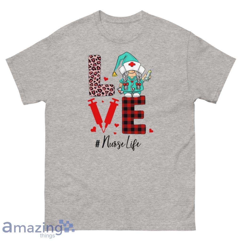 Gnome Nurse Valentine Day's Coupe Shirt - 500 Men’s Classic Tee Gildan