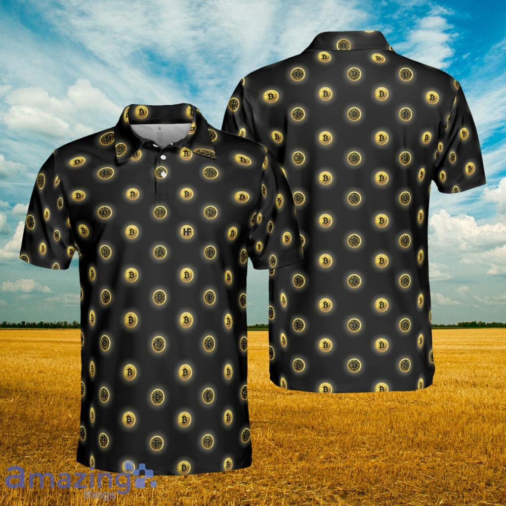 Golden Black Bitcoin V2 Polo Shirt - Golden Black Bitcoin V2 Polo Shirt