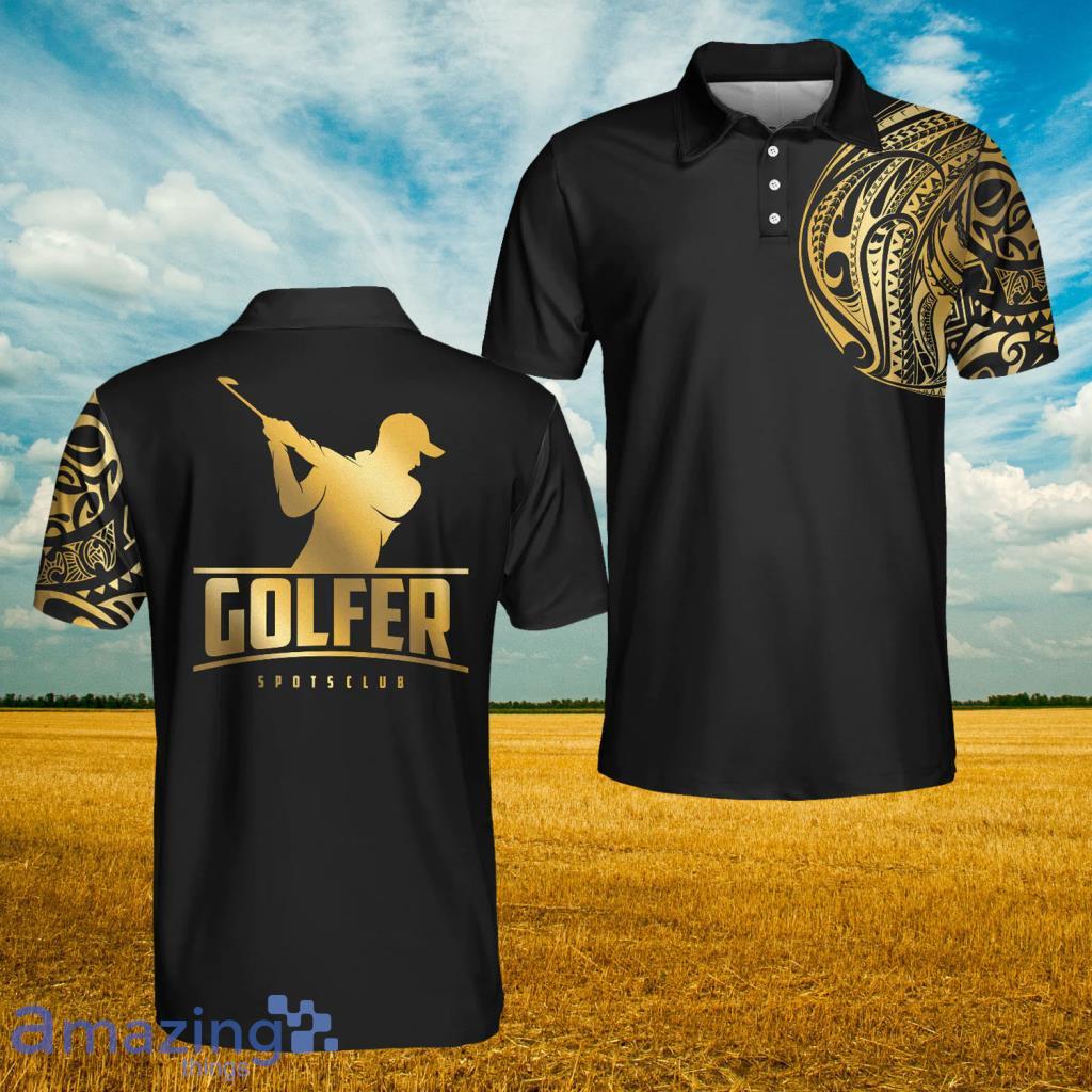 Golden Tattoo Golf Polo Shirt - Golden Tattoo Golf Polo Shirt