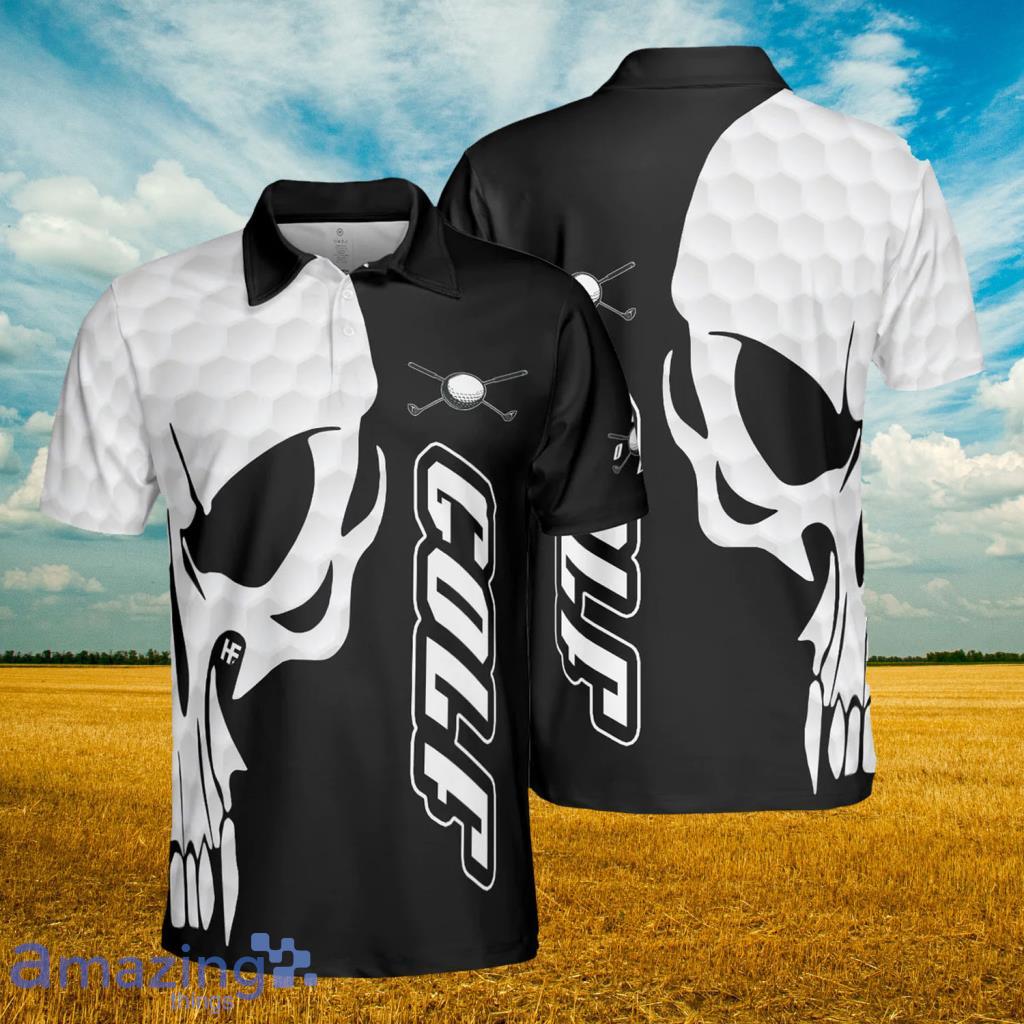 Golf And Skull Golf Polo Shirt - Golf And Skull Golf Polo Shirt