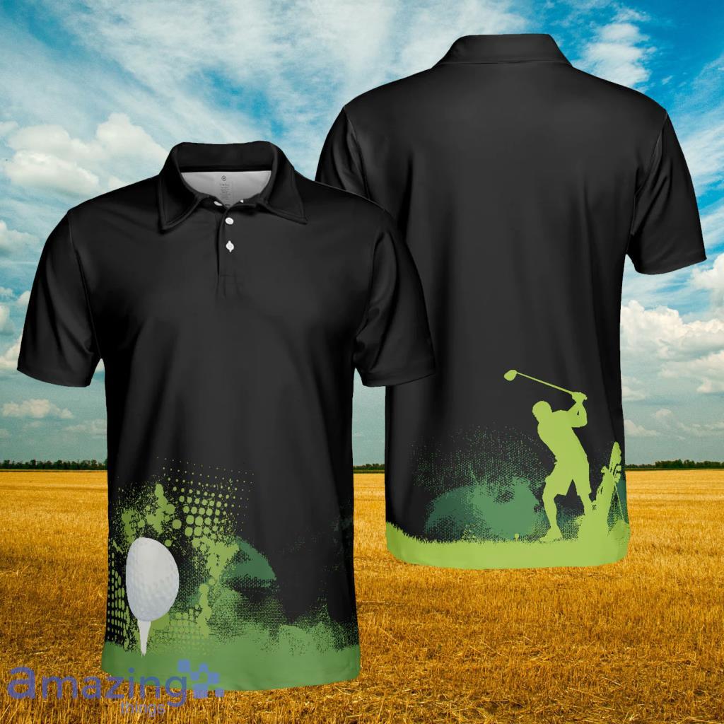 Golf Grunge Graphic Golf Polo Shirt - Golf Grunge Graphic Golf Polo Shirt