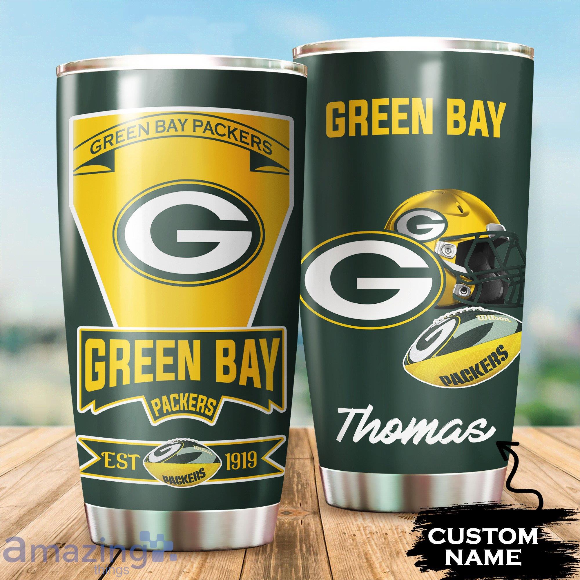 Green Bay Packers Custom Name Tumbler - Green Bay Packers Custom Name  Tumbler, Perfect Gift for Fans - Dingeas