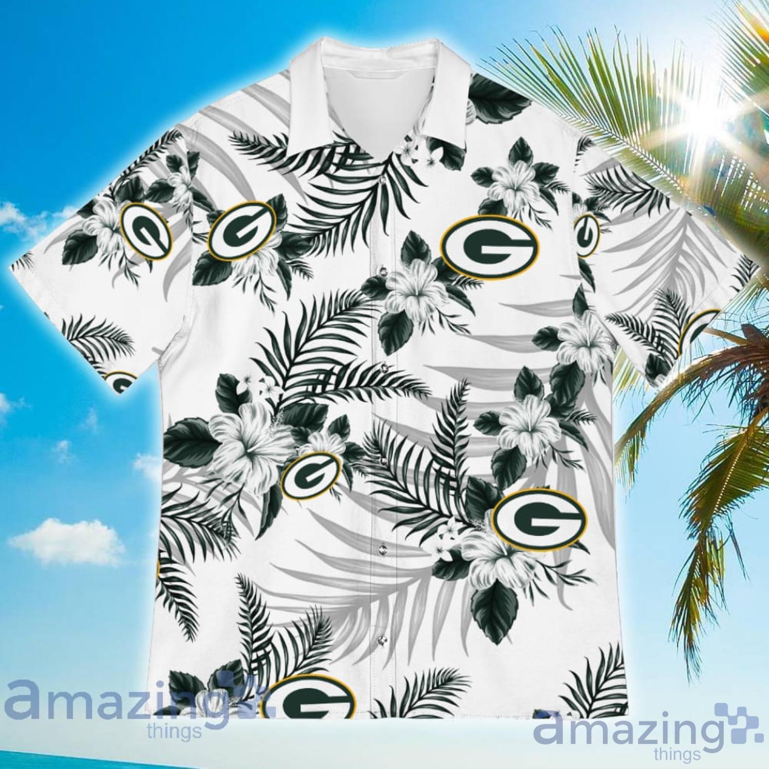 Green Bay Sports American Tropical Flower Patterns Hawaiian Shirt image Green Bay Sports American Tropical Flower Patterns Hawaiian Shirt Product Photo 2