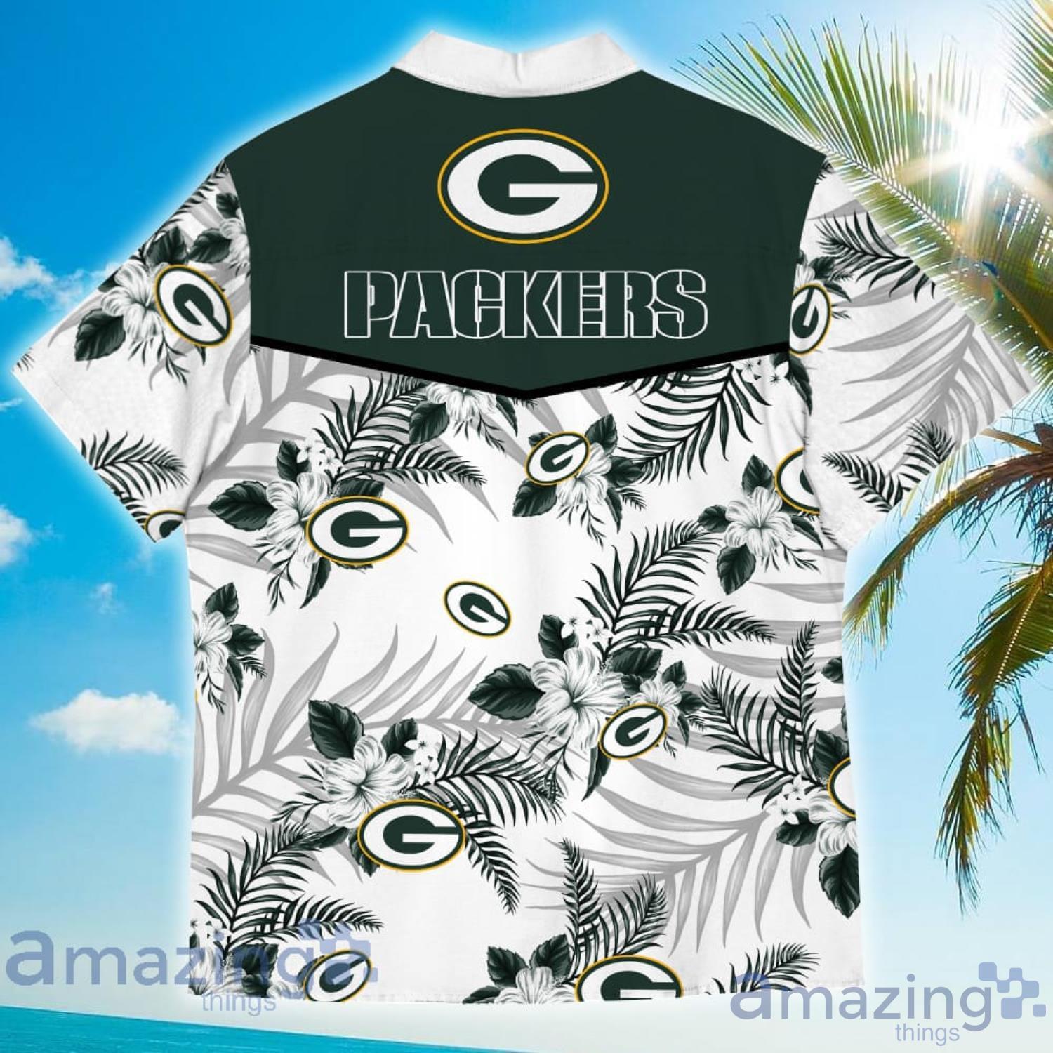 Green Bay Sports American Tropical Flower Patterns Hawaiian Shirt image Green Bay Sports American Tropical Flower Patterns Hawaiian Shirt Product Photo 3