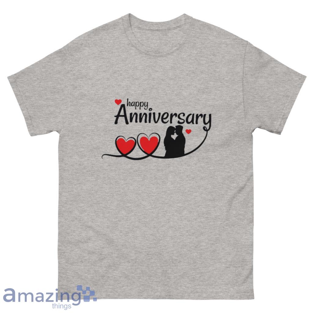 Happy Anniversary Honeymoon I Love You Shirt - 500 Men’s Classic Tee Gildan