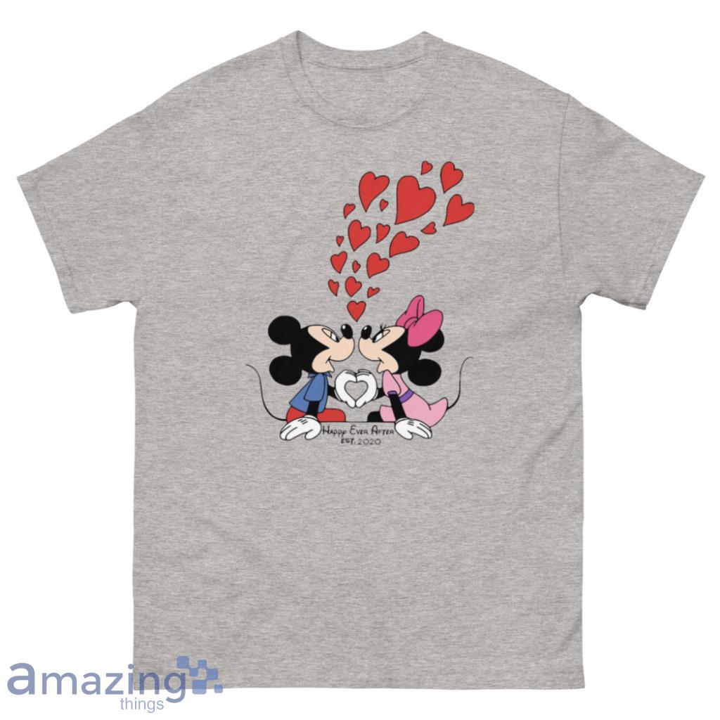 Happy Ever After Mickey And Minie Mouse Disney Valentines Day Matching Couple Shirt - 500 Men’s Classic Tee Gildan