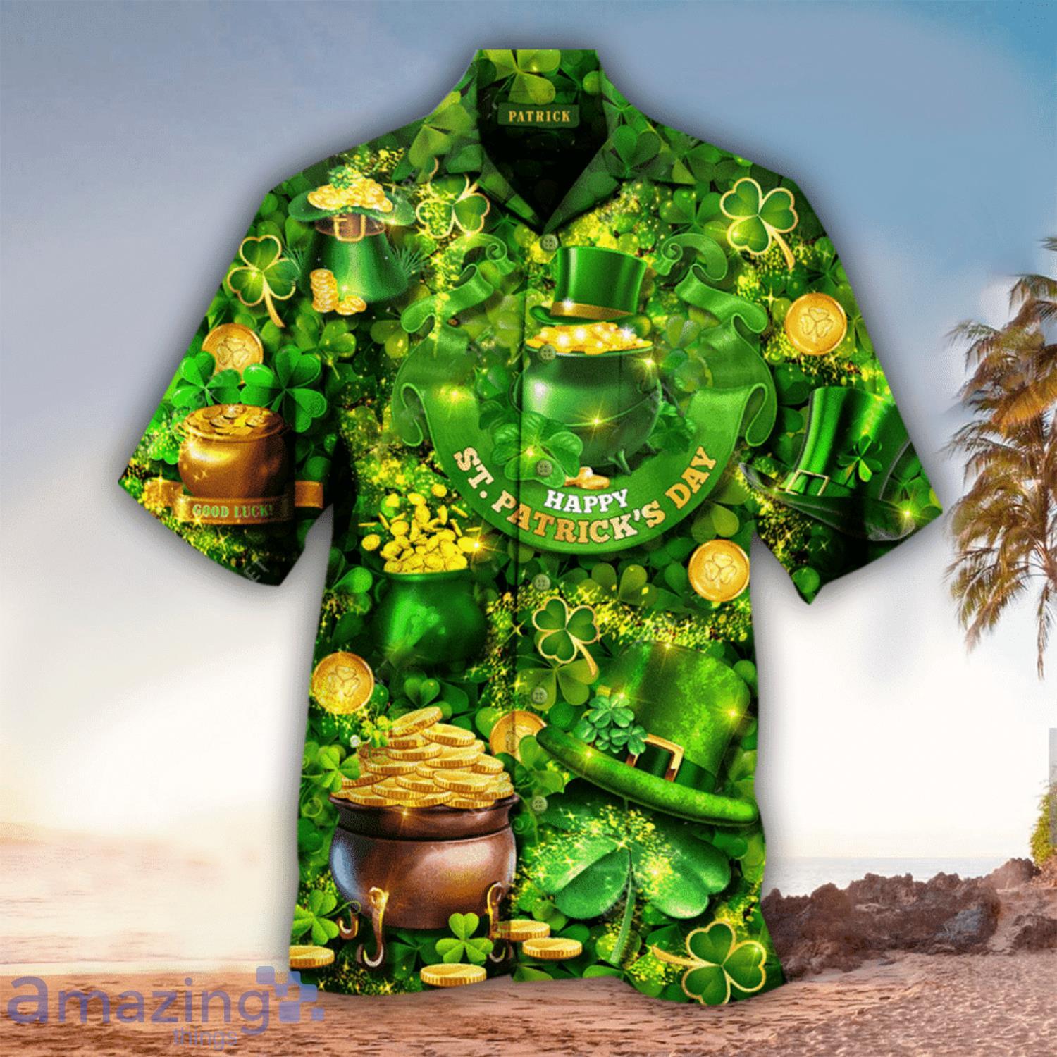 Happy St Patrick's Day Hawaiian Shirt Product Photo 1