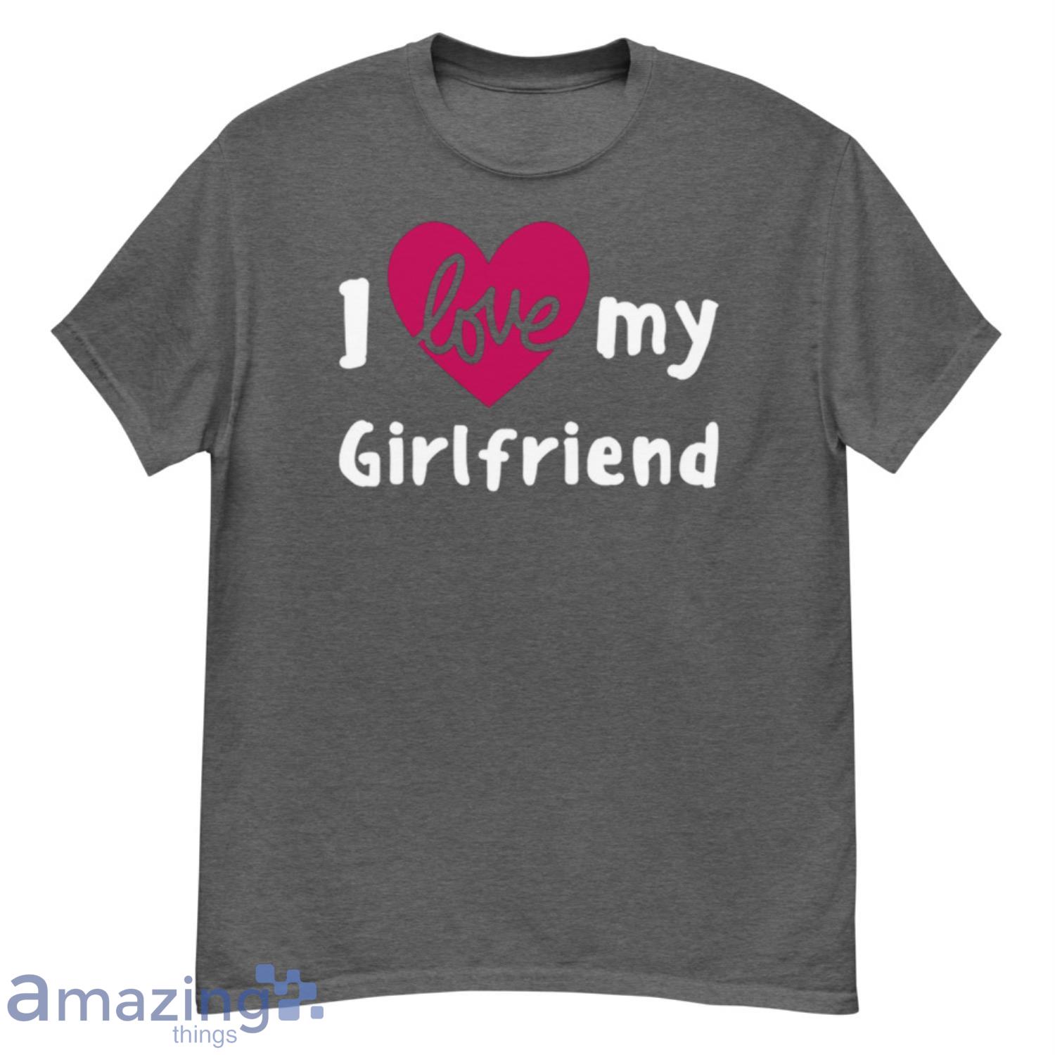 Happy Valentine Day I Love My Girlfriend T-Shirt Product Photo 1