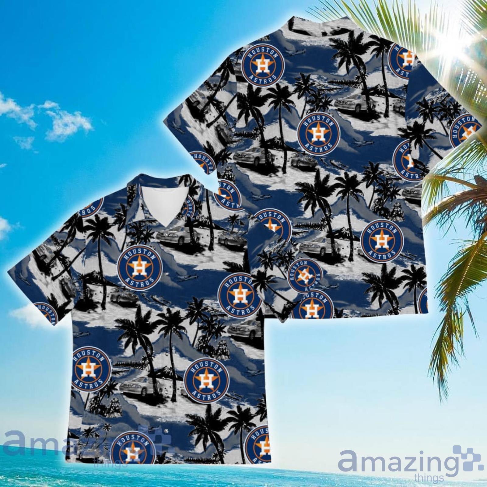 Houston Astros Sports American Hawaiian Tropical Patterns Hawaiian Shirt  For Fans