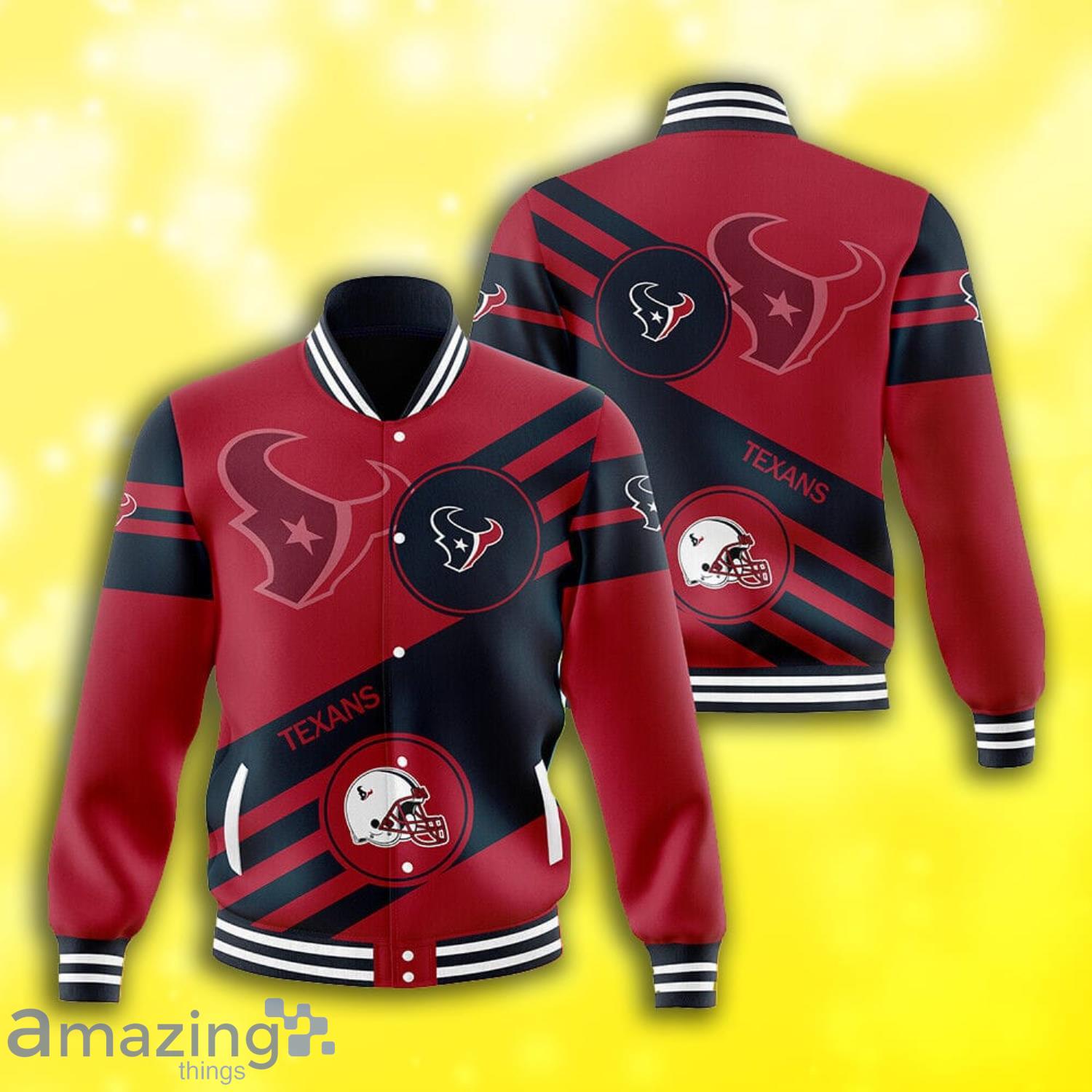 Houston Texan Logo Symbol Full Print Baseball Jacket Product Photo 1