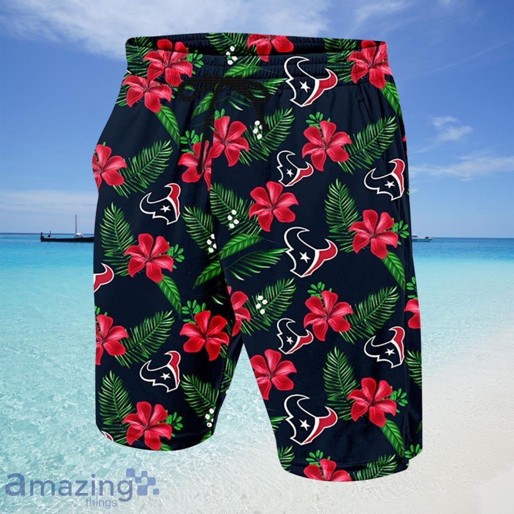 Houston Texans NFL Hawaiian Shorts - Houston Texans NFL Hawaiian Shorts