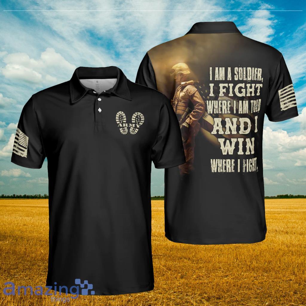 I Am A Soldier, Black Veteran Sayings Polo Shirt - I Am A Soldier, Black Veteran Sayings Polo Shirt