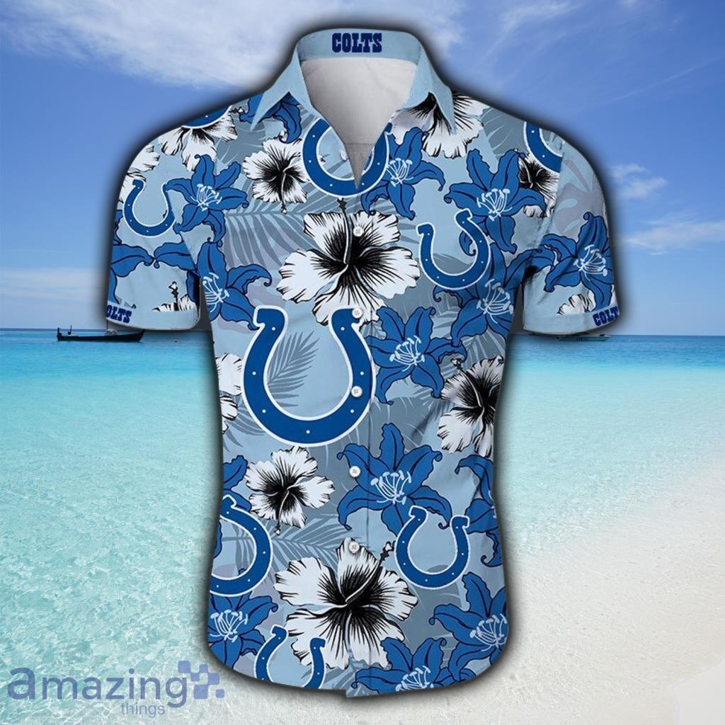 Indianapolis Colts NFL Baseball Tropical Flower Baseball Jersey Shirt