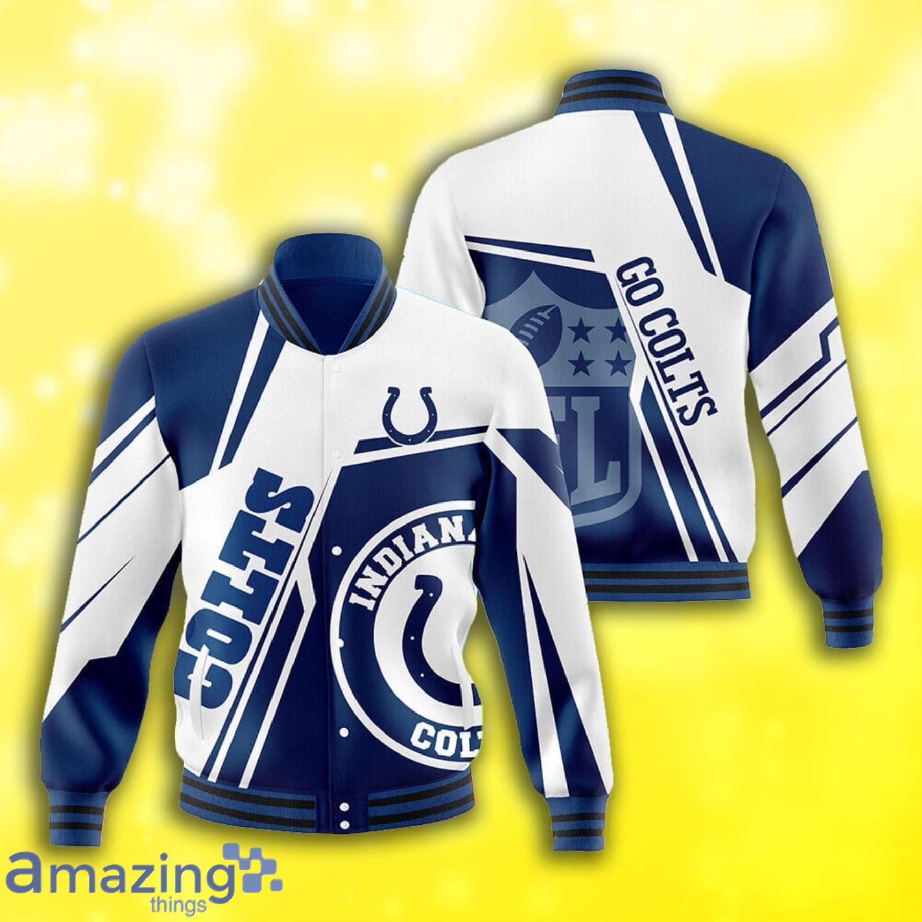 Indianapolis Colts Logo Symbol Full Print Baseball Jacket Product Photo 1