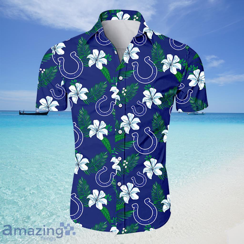 20% OFF Indianapolis Colts Hawaiian Shirt Tropical Flower Short Sleeve – 4  Fan Shop