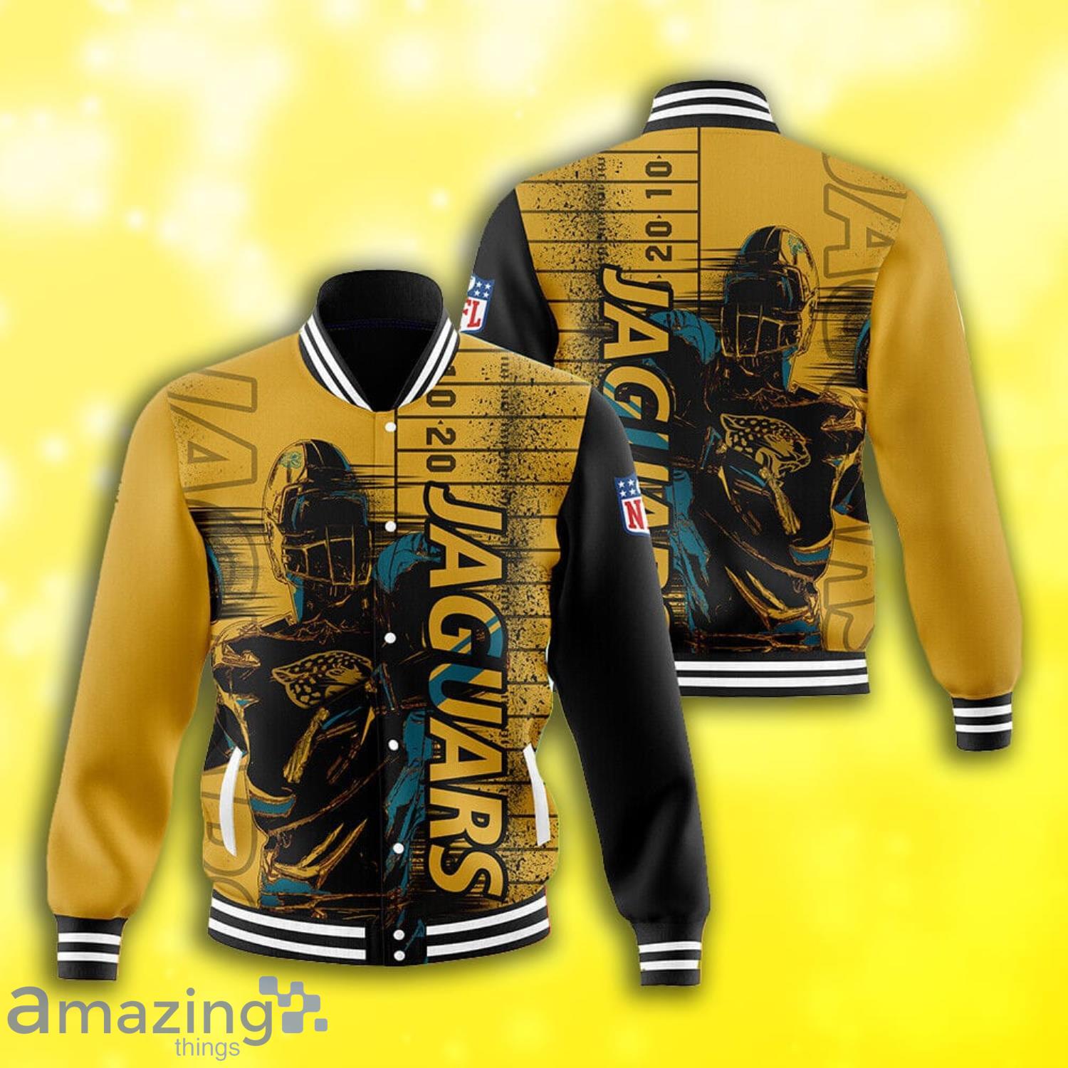 Jacksonville Jaguars Player Art All Over Print Baseball Jacket Product Photo 1