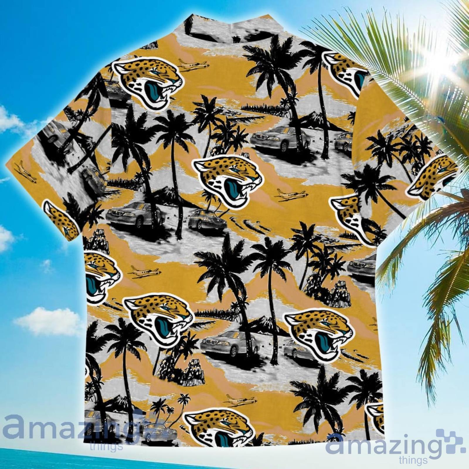 Jacksonville Jaguars Vintage Coconut Tree Aloha Hawaiian Shirt