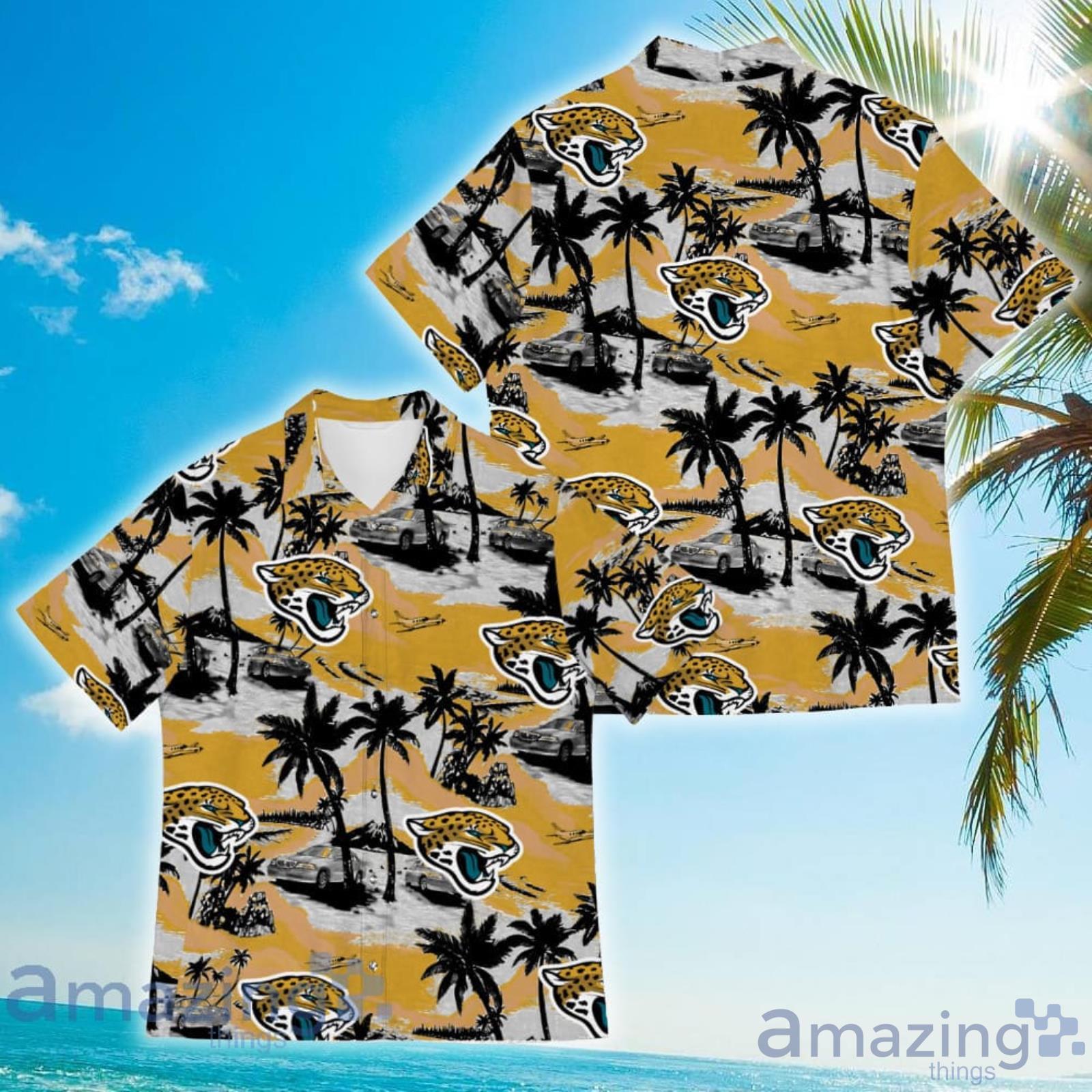 Jacksonville Jaguars NFL Vintage Coconut Tropical Pattern Hawaiian Shirt  And Short Summer Gift For Fans