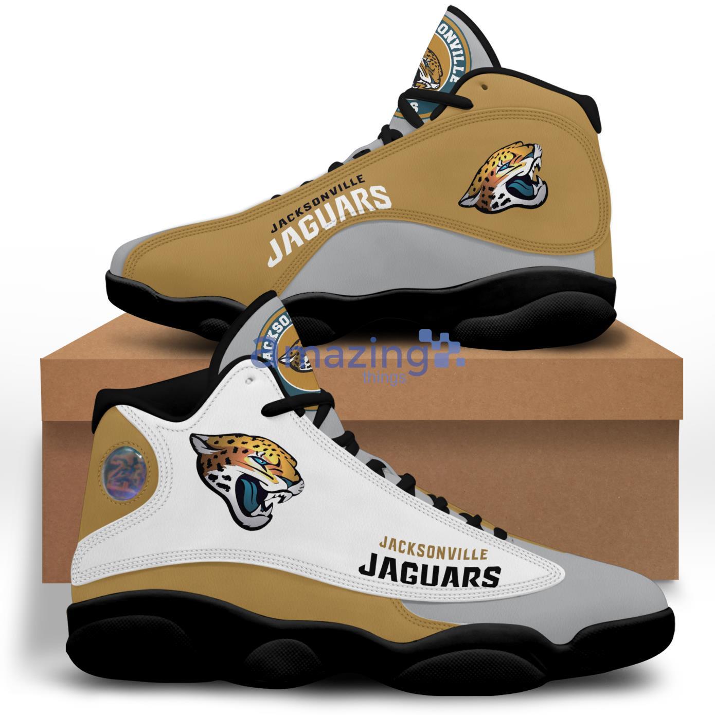 Jacksonville Jaguars Air Jordan 13 Sneakers Shoes For Fans