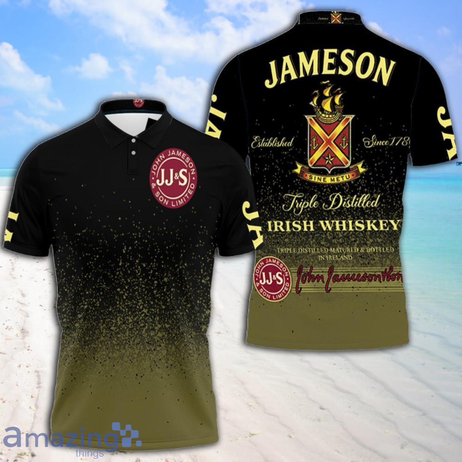 Jameson Irish Whiskey Triple Distilled Logo For Lovers Polo Shirt Product Photo 1