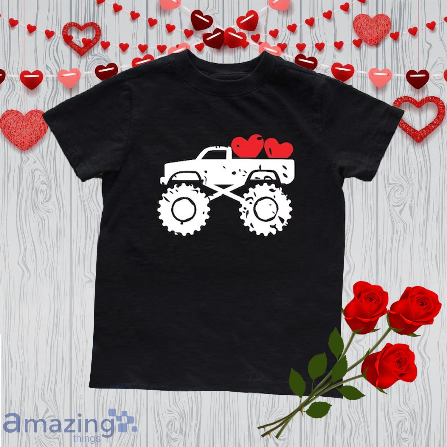 Kid Truck Valentine Day's Shirt For Boy - Kid Truck Valentine Day's Shirt For Boy