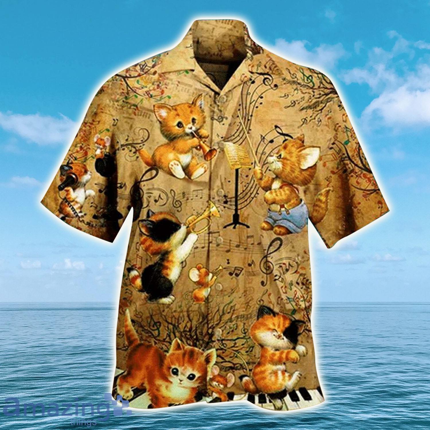 Kitties Musician, Cat Hawaiian Shirt - Kitties Musician, Cat Hawaiian Shirt