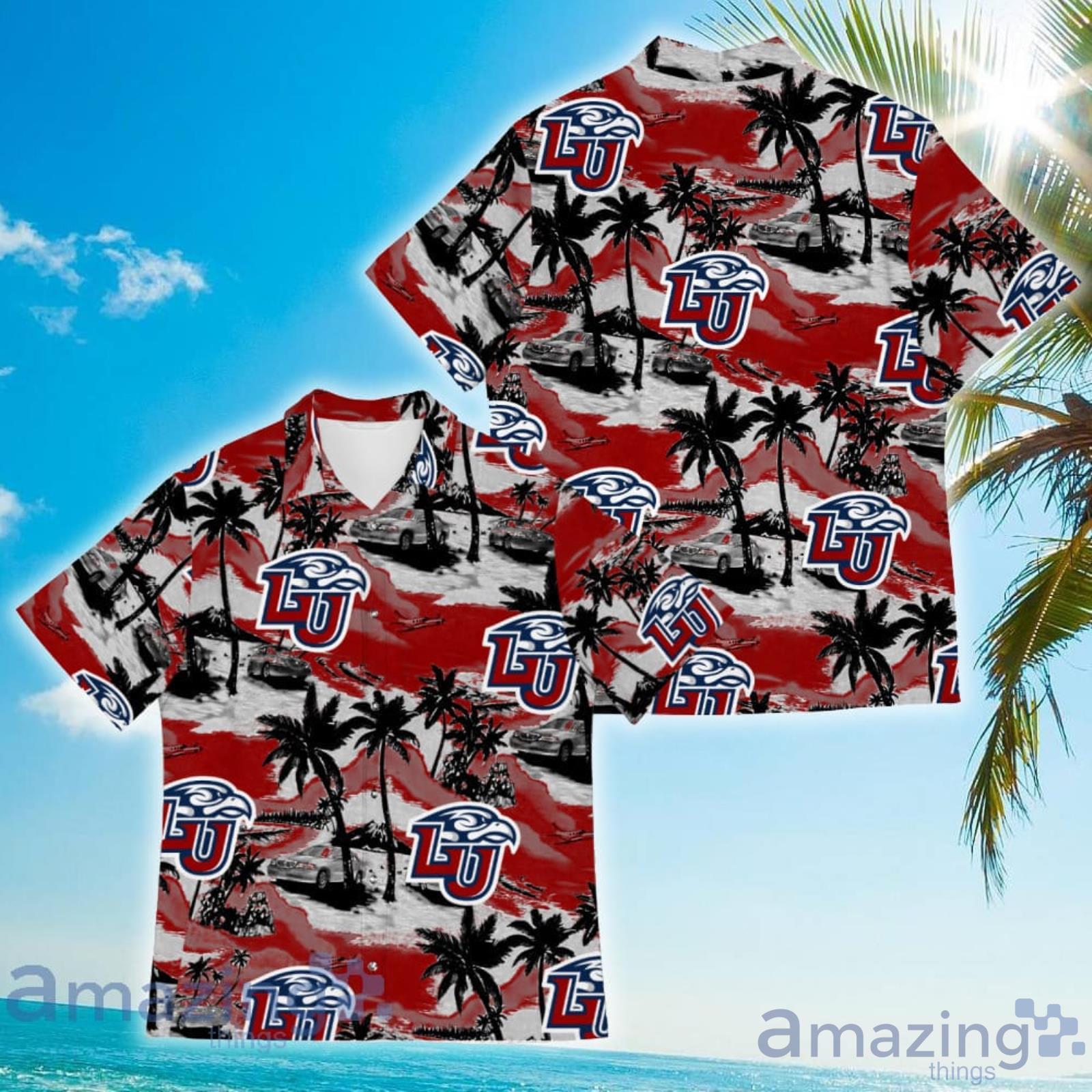 Liberty Flames Sports American Tropical Coconut Vintage Patterns Hawaiian Shirt Product Photo 1
