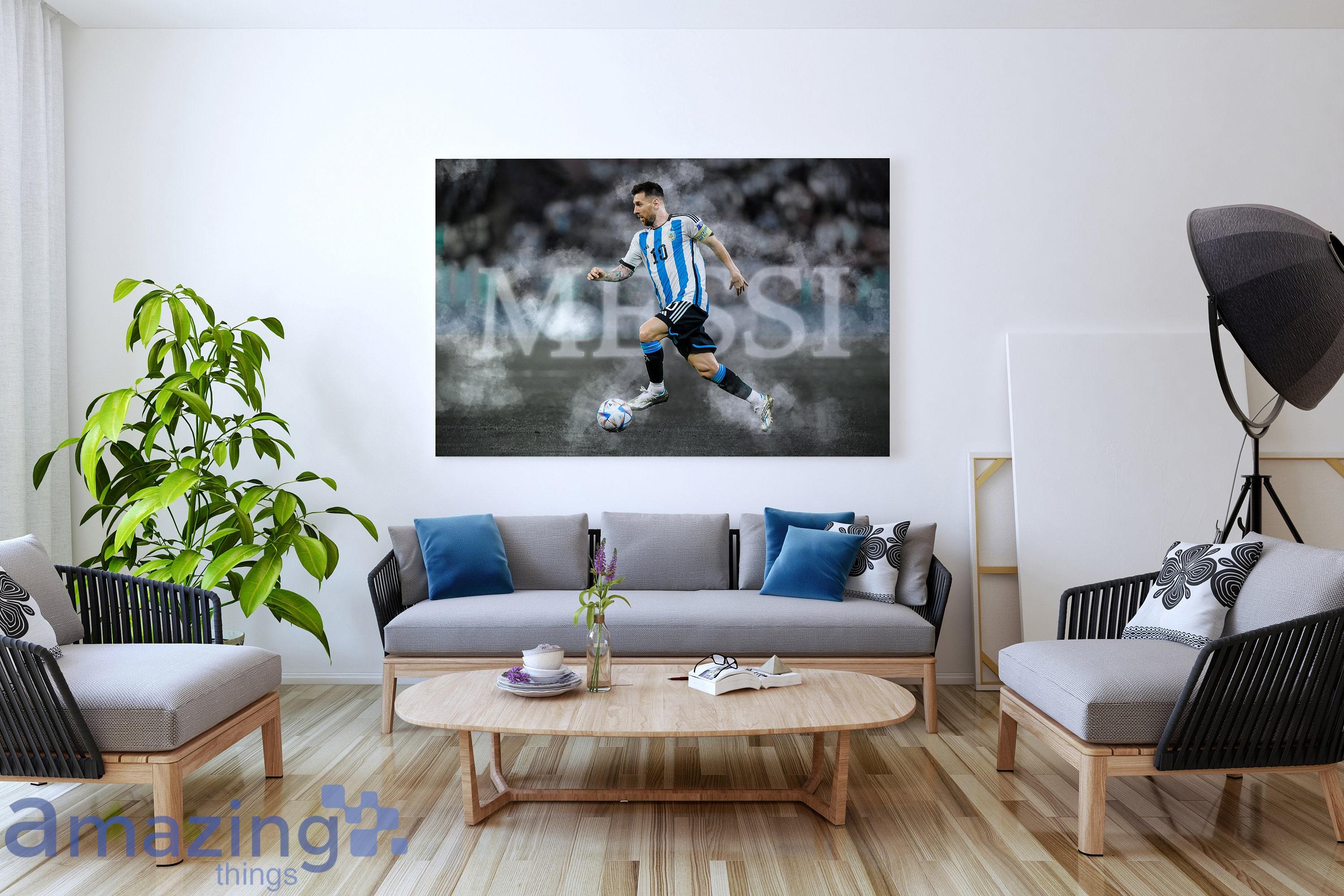 Lionel Messi Wall Art Poster or Canvas Gift For Fans image Lionel Messi Wall Art Poster or Canvas Gift For Fans Product Photo 7