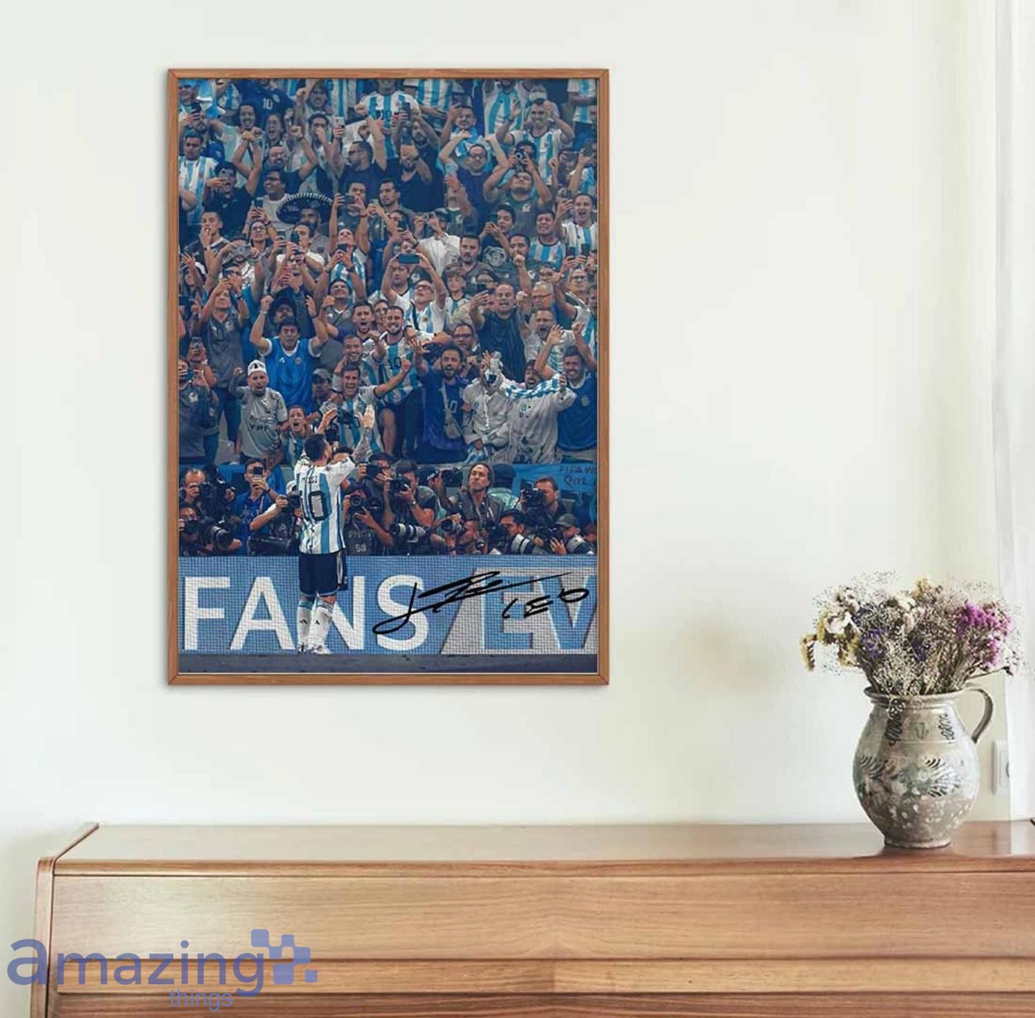Lionel Messi World Cup 2022 Signed Poster Or Canvas Product Photo 1