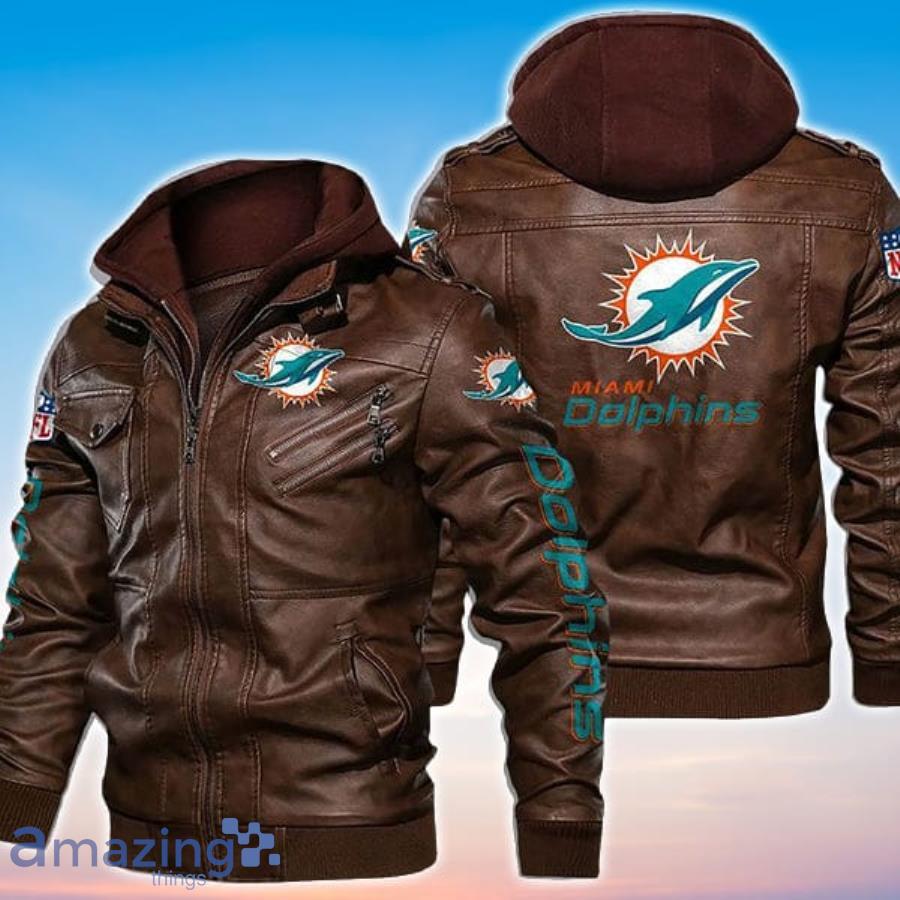 vintage miami dolphins bomber jacket