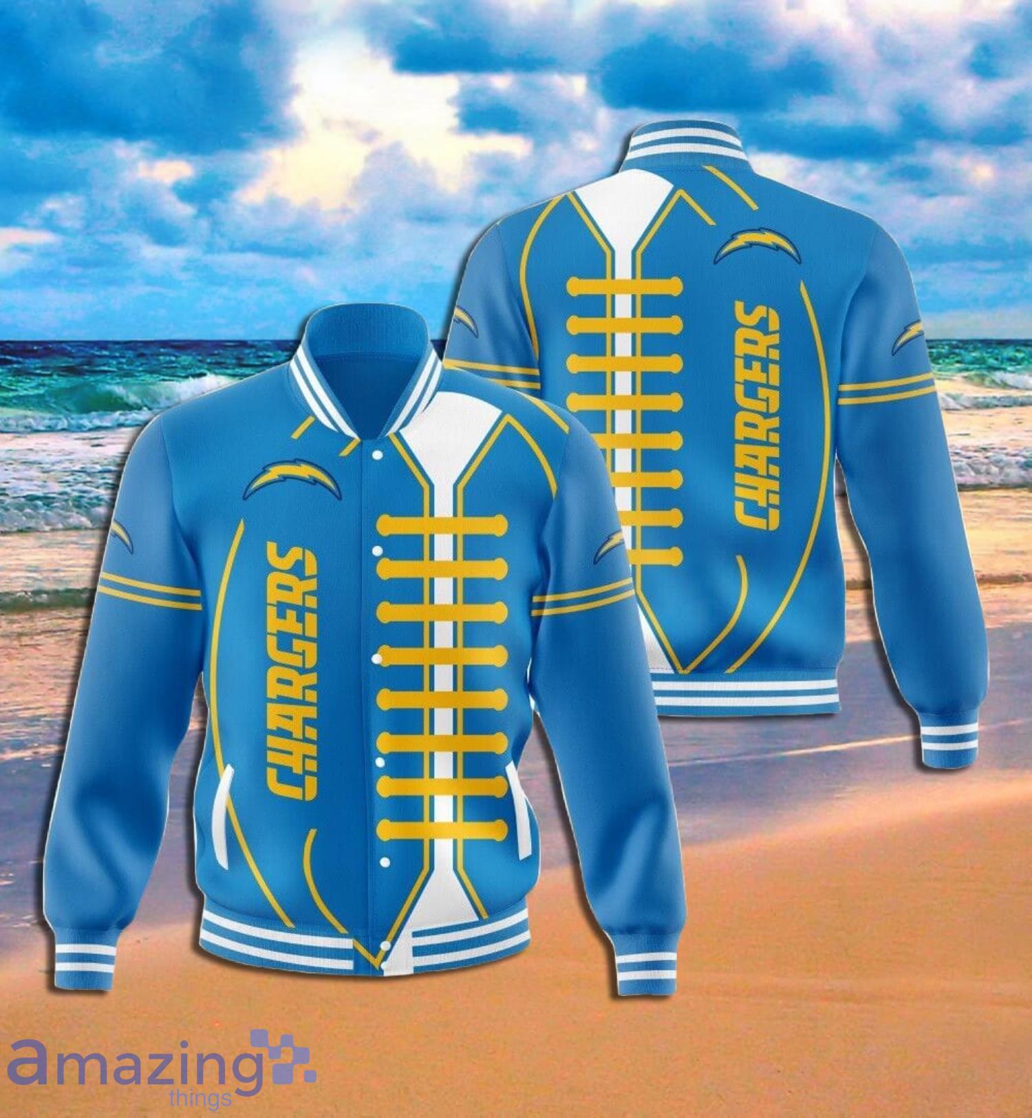 Los Angeles Chargers Ball Symbol Full Print Baseball Jacket Product Photo 1