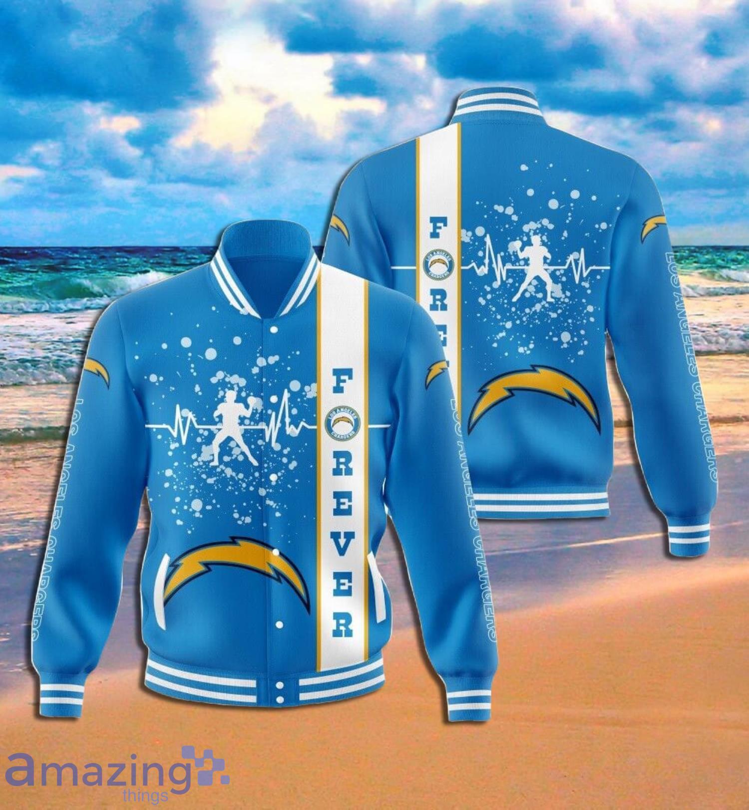 Los Angeles Chargers Player Art Full Print Baseball Jacket Product Photo 1