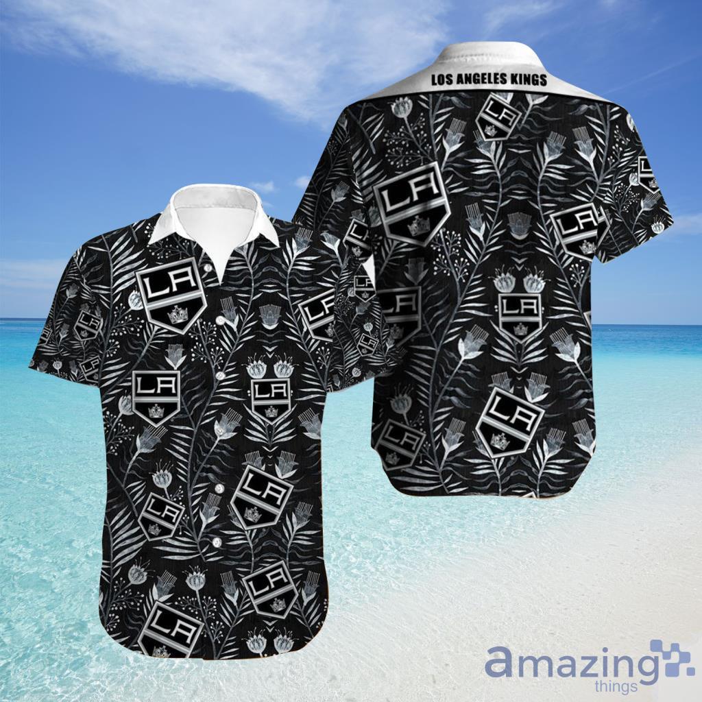 Los Angeles Kings Hawaiian Shirt Tropical Flowers For Fans - Los Angeles Kings Hawaiian Shirt Tropical Flowers For Fans