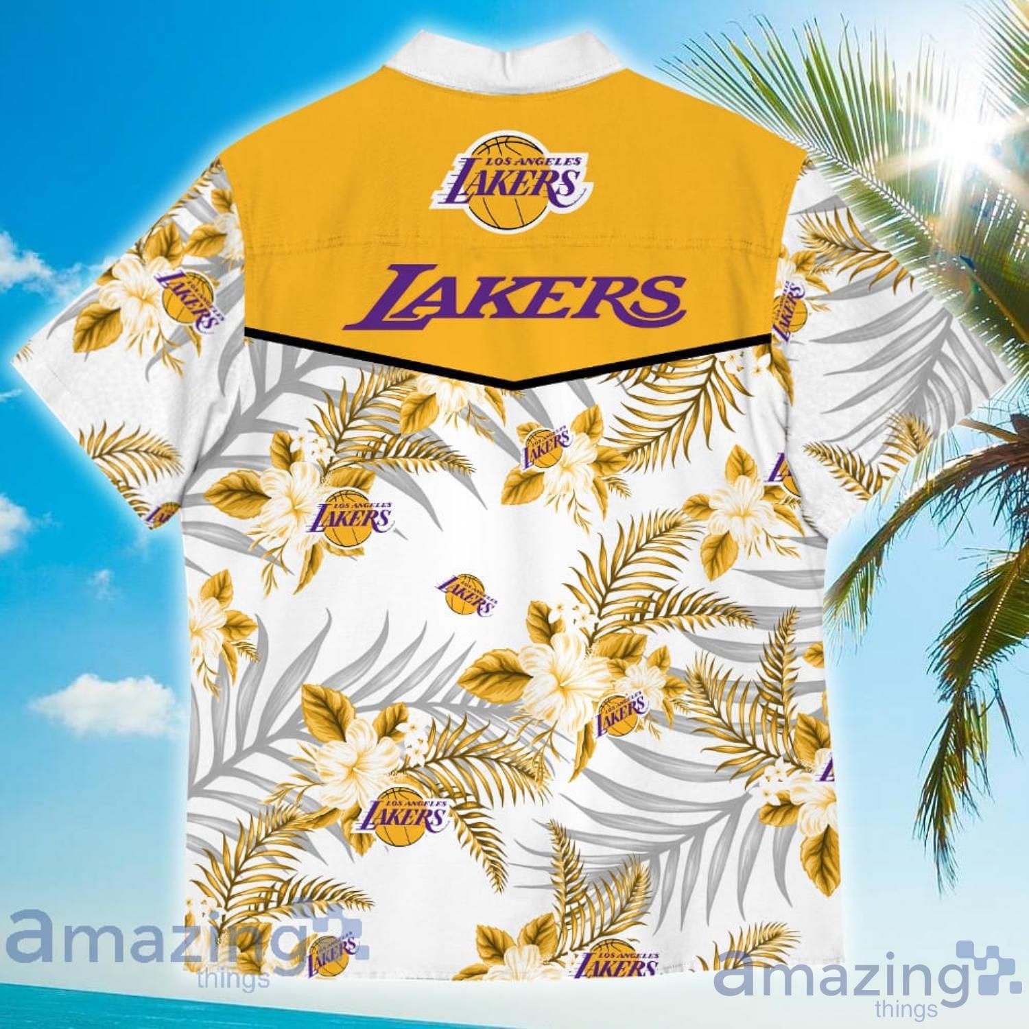 Los Angeles Lakers Sports American Tropical Patterns Hawaiian Shirt