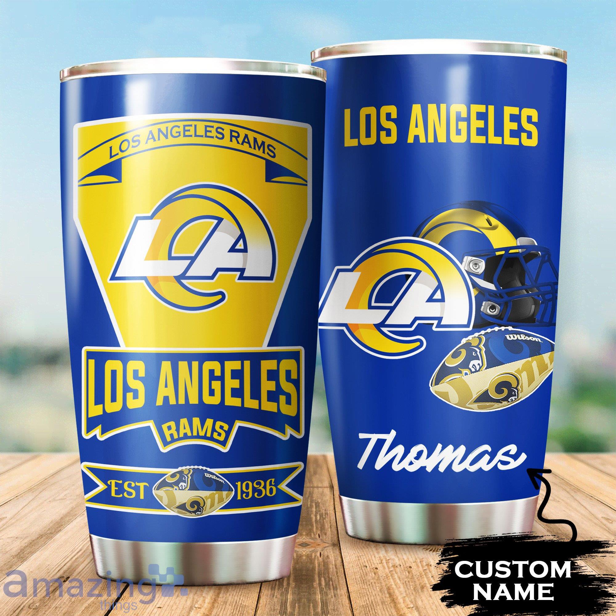 Los Angeles Rams Custom Name Tumbler For Fans Product Photo 1