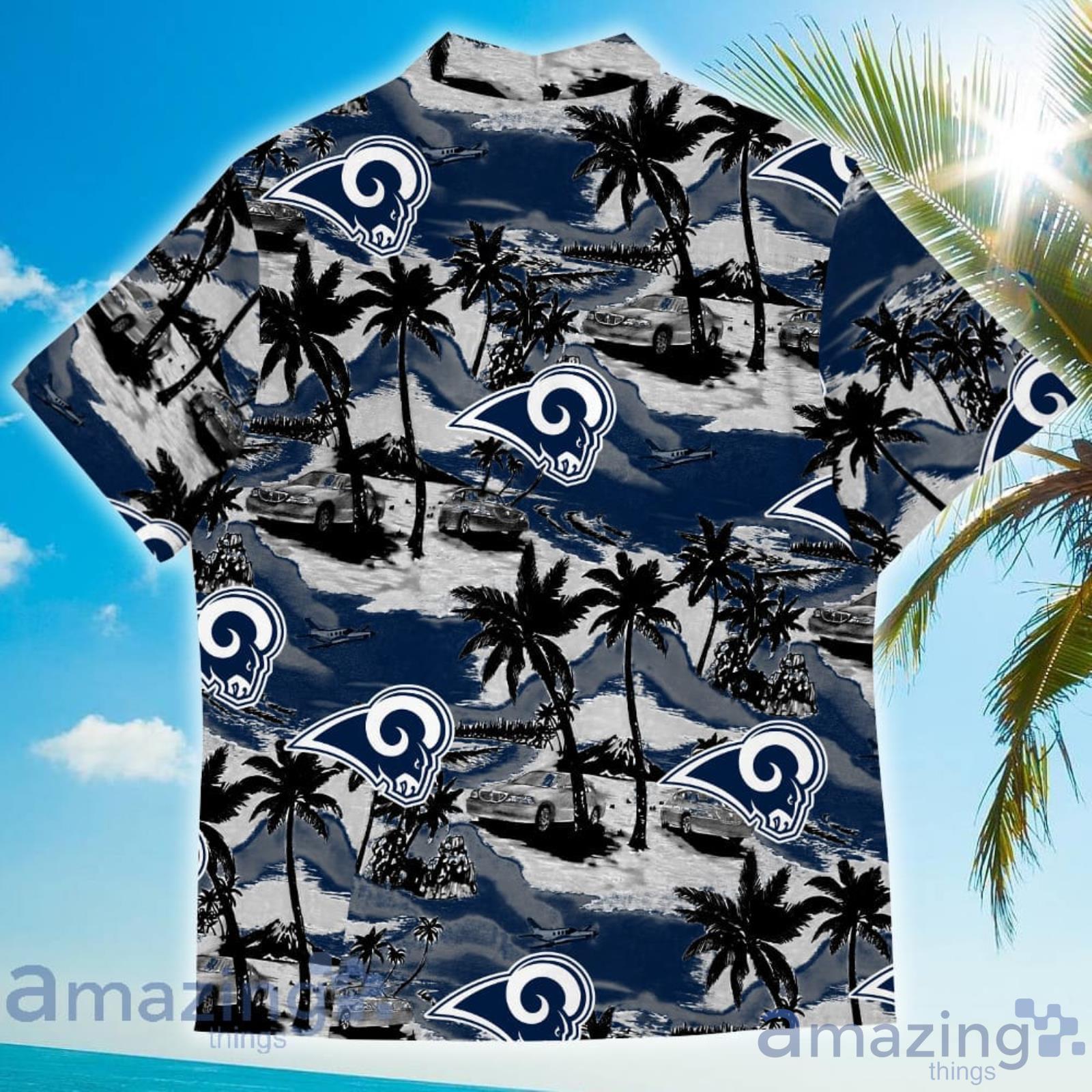 Los Angeles Rams Hawaii Shirt Tropical Pattern Coconut Tree