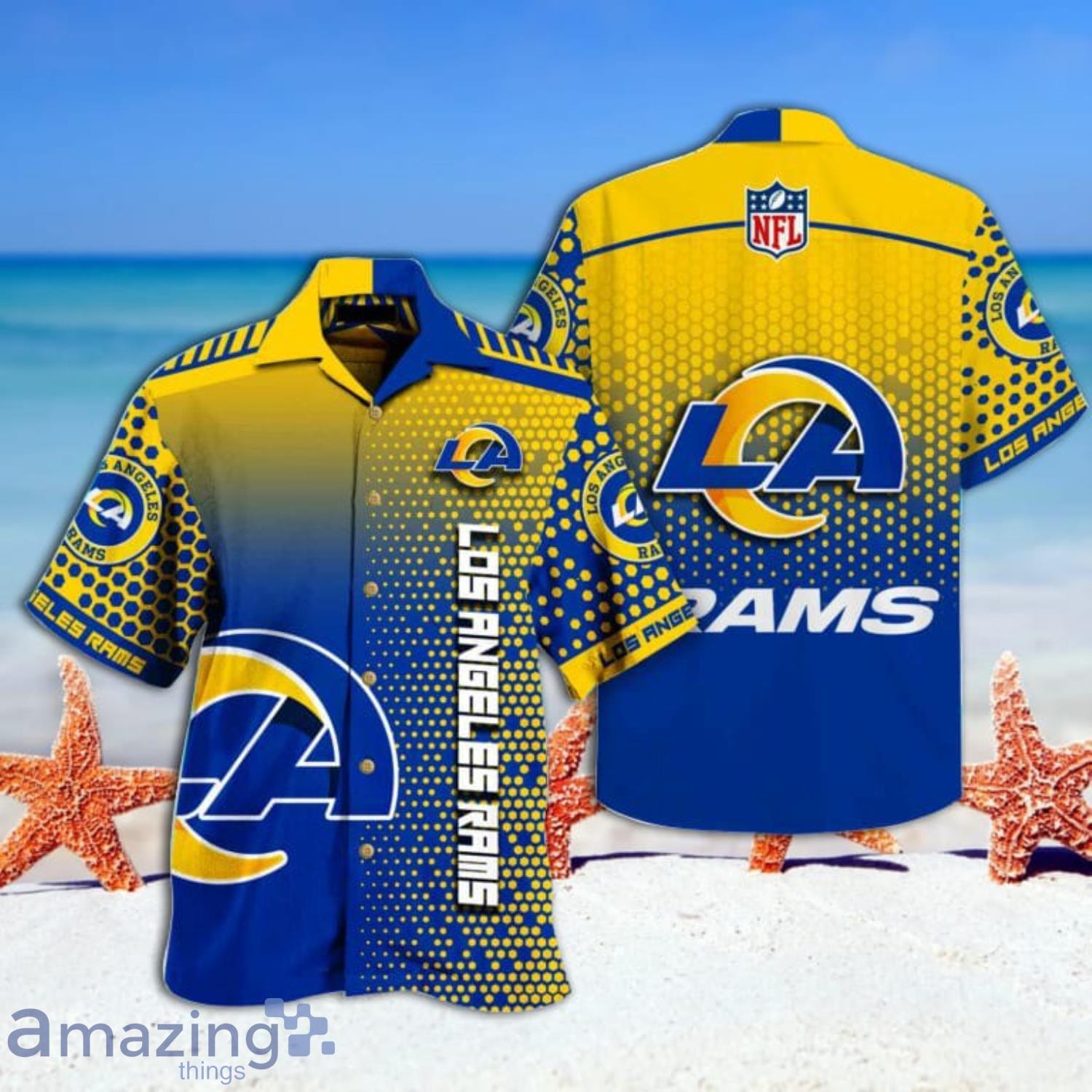 Los Angeles Rams NFL Graphic Tropical Pattern Style Summer 3D