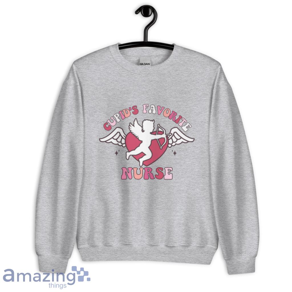 Love Heart Nurse Valentine Day's Coupe Shirt image Love Heart Nurse Valentine Days Coupe Shirt - Unisex Heavy Blend Crewneck Sweatshirt