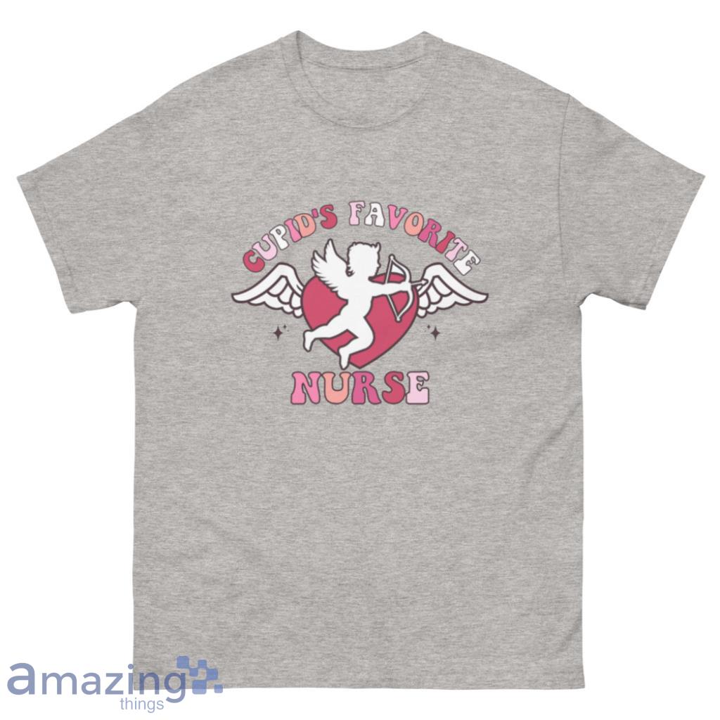 Love Heart Nurse Valentine Day's Coupe Shirt image Love Heart Nurse Valentine Day's Coupe Shirt - 500 Men’s Classic Tee Gildan