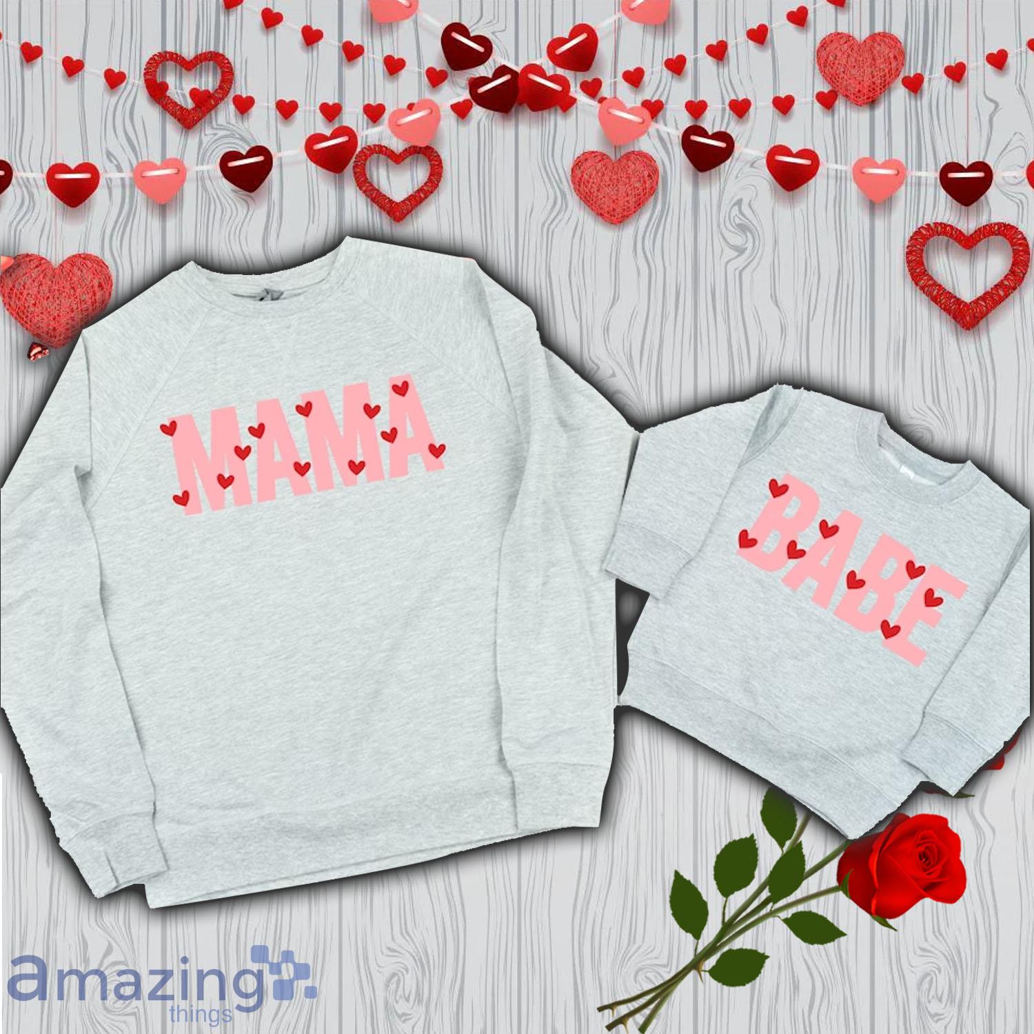 Mama aAnd Baby Heart Valentine Matching Shirt - Mama aAnd Baby Heart Valentine Matching Shirt
